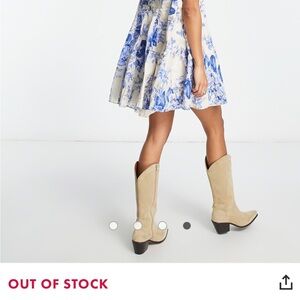 Free People Blue and White Floral Dress